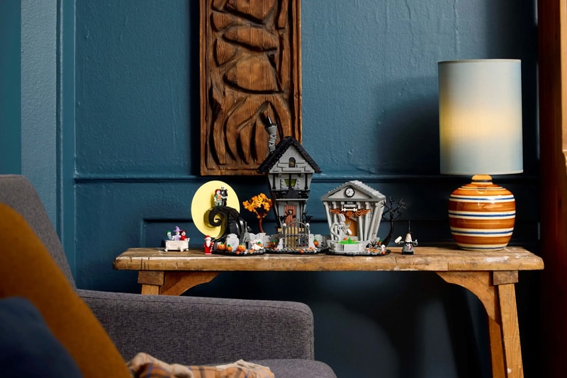 lego ideas set pieces guide halloween town tim burton film movie the nightmare before christmas jack skellington spiral hill house mansion