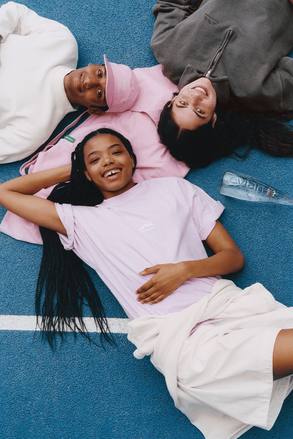 Humanrace evian Collaboration Exclusive announcement pharrell williams menswear womenswear tennis