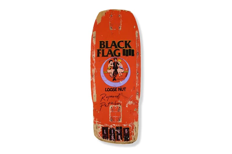 raymond pettibon wright auction artwork posters black flag skateboard