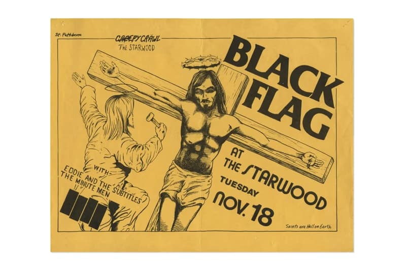 raymond pettibon wright auction artwork posters black flag skateboard