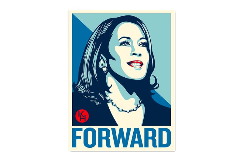 Shepard Fairey Kamala Harris Forward Political Poster