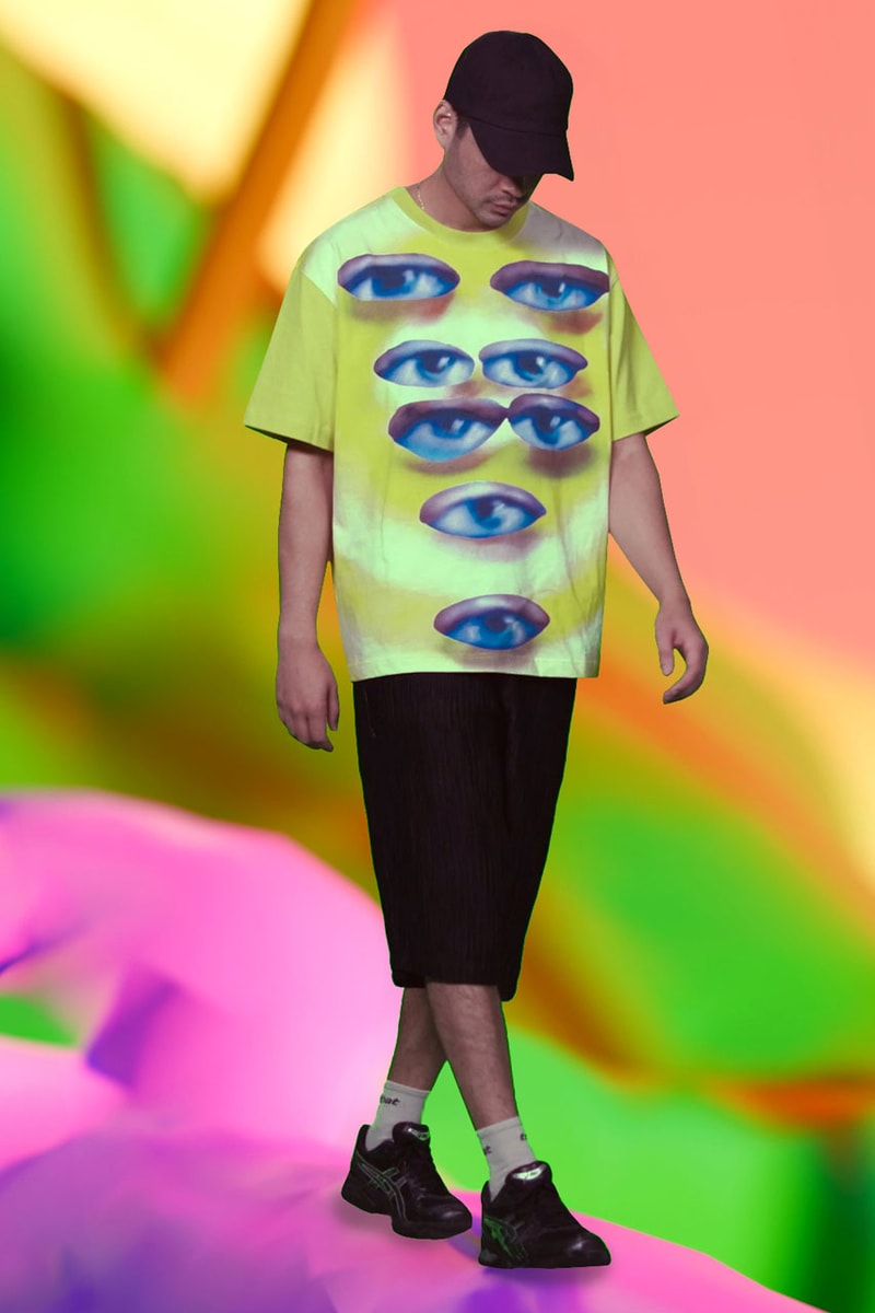 PLEASURES x Austin Lee Craft a Colorful Collaborative Capsule release info price lookbook collection art artist graphic shirt hoodie art digital computer painting visual 3d print screen video animation 