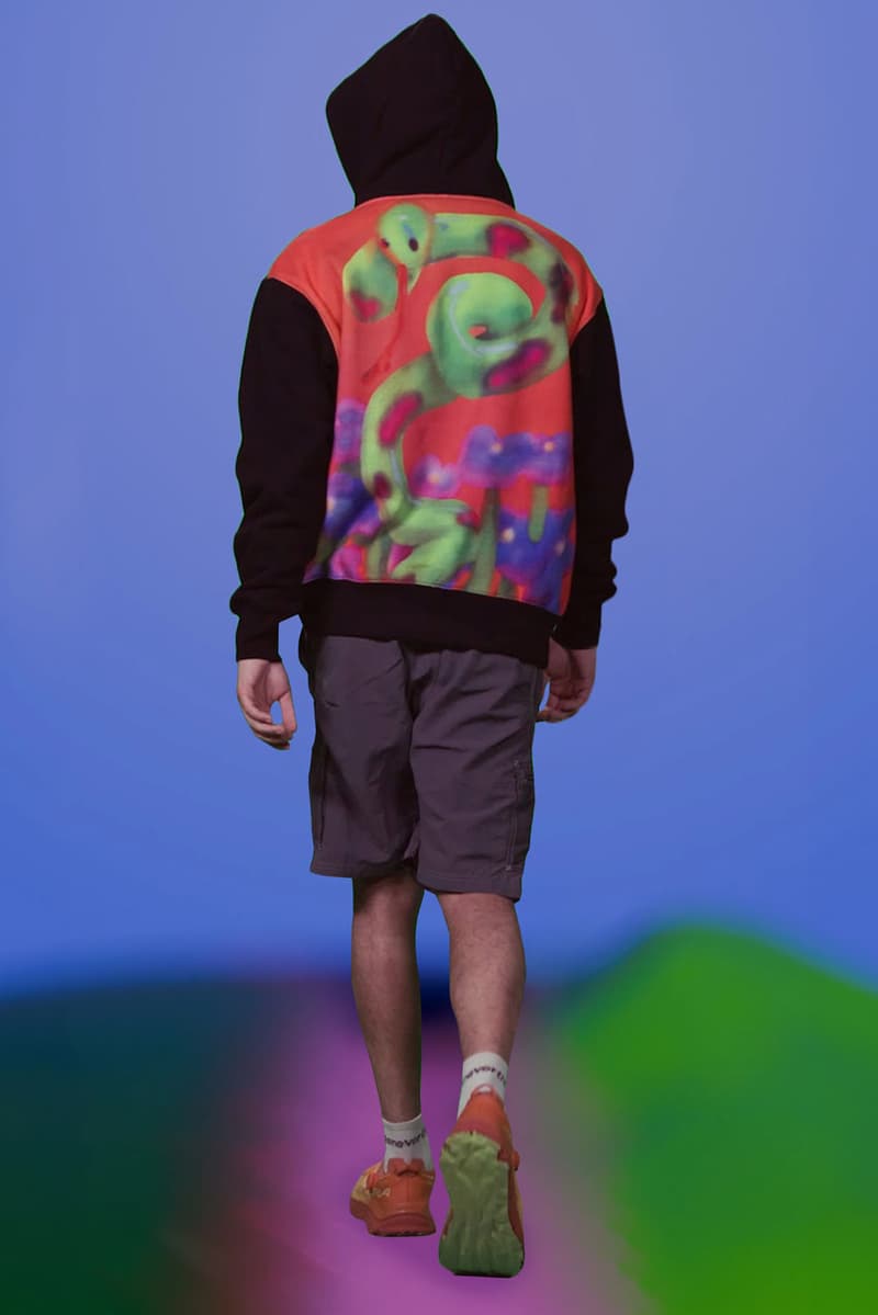 PLEASURES x Austin Lee Craft a Colorful Collaborative Capsule release info price lookbook collection art artist graphic shirt hoodie art digital computer painting visual 3d print screen video animation 