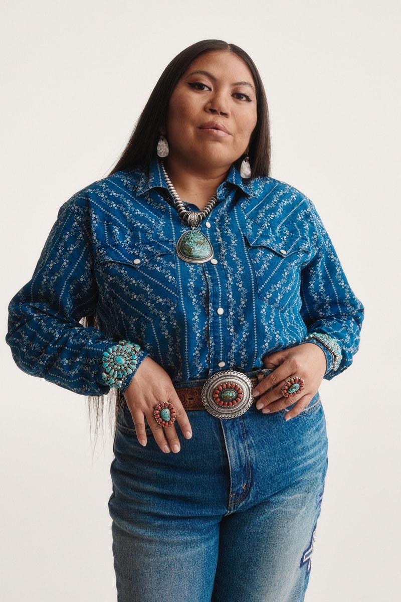 polo ralph lauren naiomi glasses artist in residence drop collection unveil lookbook navajo weaver third final capsule view jewelry pieces sweaters rodeo