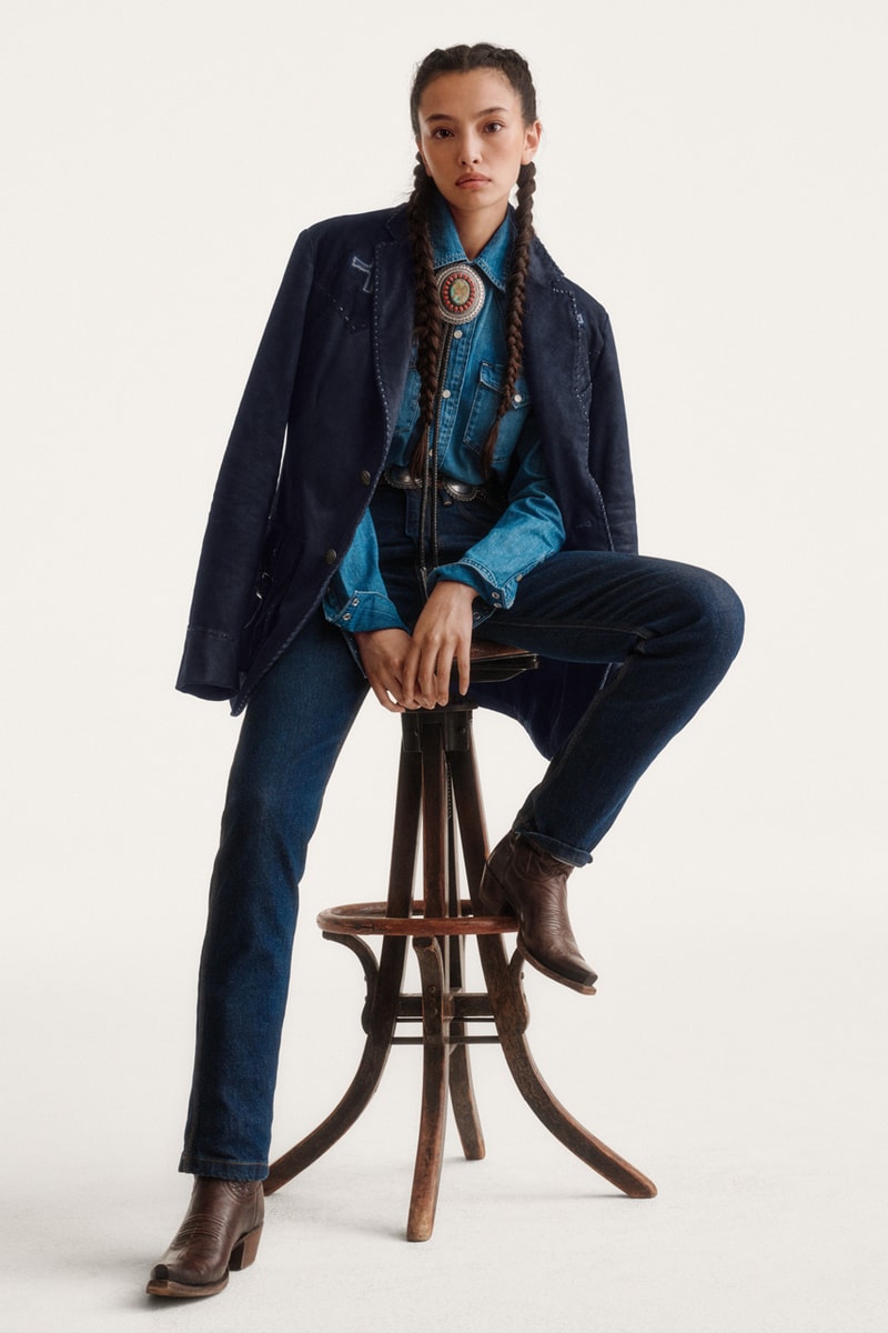 polo ralph lauren naiomi glasses artist in residence drop collection unveil lookbook navajo weaver third final capsule view jewelry pieces sweaters rodeo