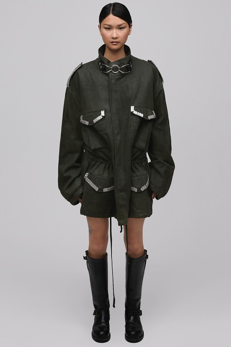 Luka Sabbat's Marking Distance Unveils First-Ever Collection spring summer 2025 capsule lookbook release info james pierce design drop price leather denim american flag collegiate hoodie shirt distressed 