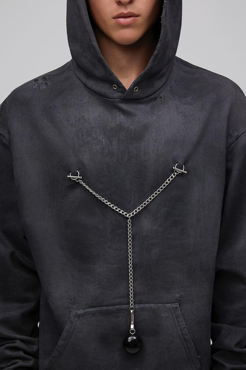 Luka Sabbat's Marking Distance Unveils First-Ever Collection spring summer 2025 capsule lookbook release info james pierce design drop price leather denim american flag collegiate hoodie shirt distressed 