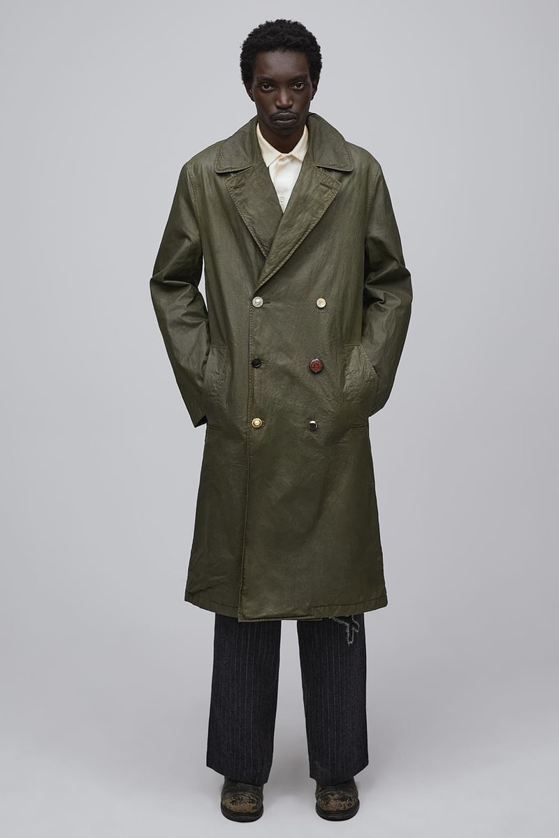 Luka Sabbat's Marking Distance Unveils First-Ever Collection spring summer 2025 capsule lookbook release info james pierce design drop price leather denim american flag collegiate hoodie shirt distressed 