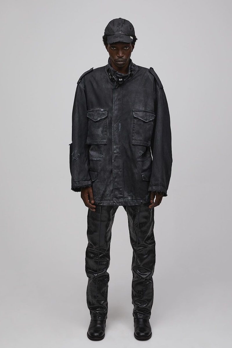 Luka Sabbat's Marking Distance Unveils First-Ever Collection spring summer 2025 capsule lookbook release info james pierce design drop price leather denim american flag collegiate hoodie shirt distressed 