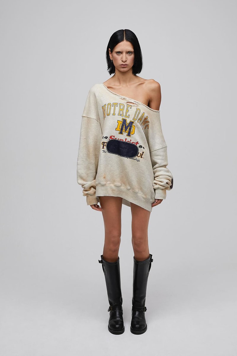 Luka Sabbat's Marking Distance Unveils First-Ever Collection spring summer 2025 capsule lookbook release info james pierce design drop price leather denim american flag collegiate hoodie shirt distressed 
