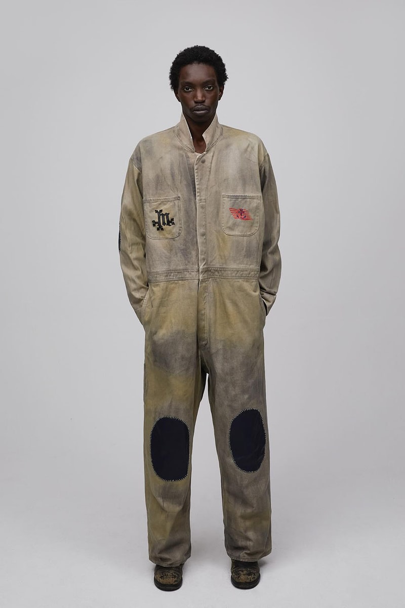 Luka Sabbat's Marking Distance Unveils First-Ever Collection spring summer 2025 capsule lookbook release info james pierce design drop price leather denim american flag collegiate hoodie shirt distressed 