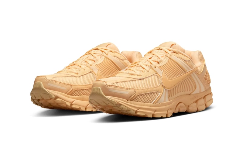 Official Look Nike Zoom Vomero 5 "Celestial Gold" HF5493-200 release info comfort monochromatic shoe sneakers swoosh