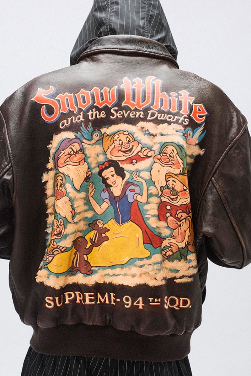 Supreme Fall/Winter 2024 Lookbook frank frazetta mister cartoon jackets shirts tops sweats tees pants shorts hats accessories bags beanies aoi brooklyn machine works jacob & Co. nike air force 1 mid nike af1 snow white seven dwarves weight rack swarovski pepper shakers kitchen ware 