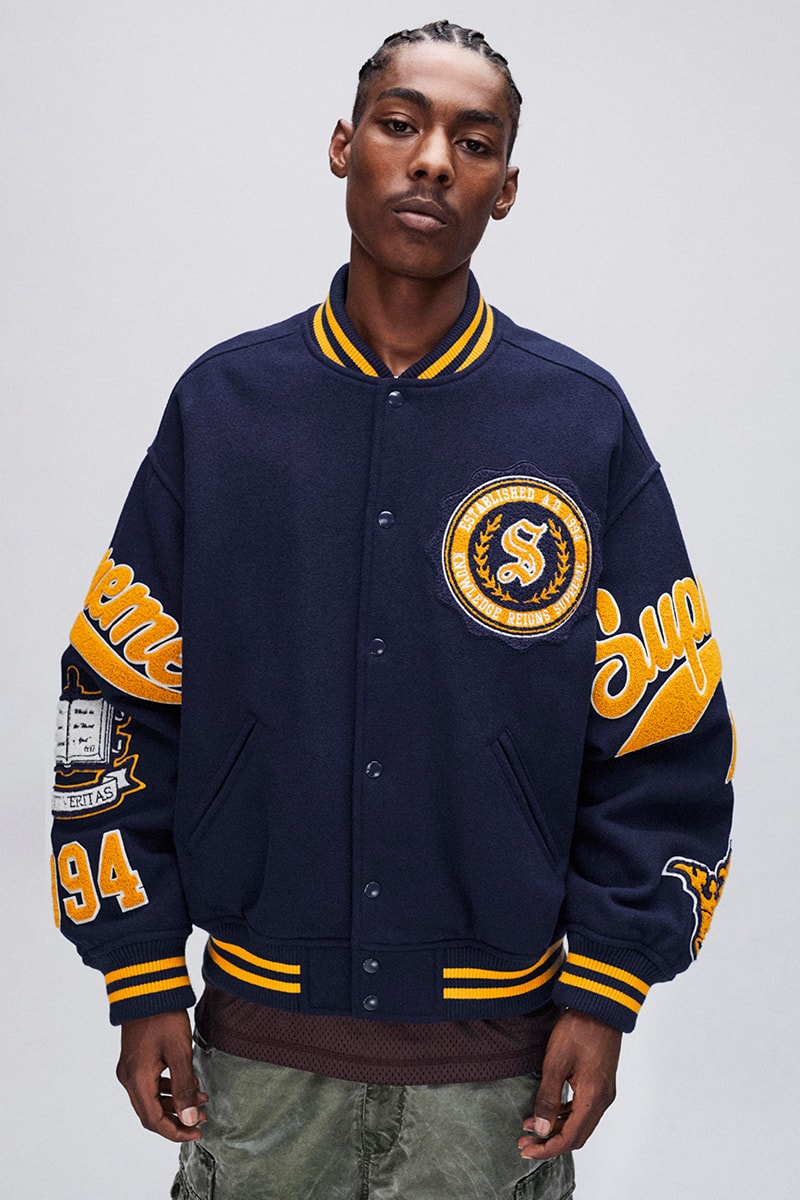 Supreme Fall/Winter 2024 Lookbook frank frazetta mister cartoon jackets shirts tops sweats tees pants shorts hats accessories bags beanies aoi brooklyn machine works jacob & Co. nike air force 1 mid nike af1 snow white seven dwarves weight rack swarovski pepper shakers kitchen ware 