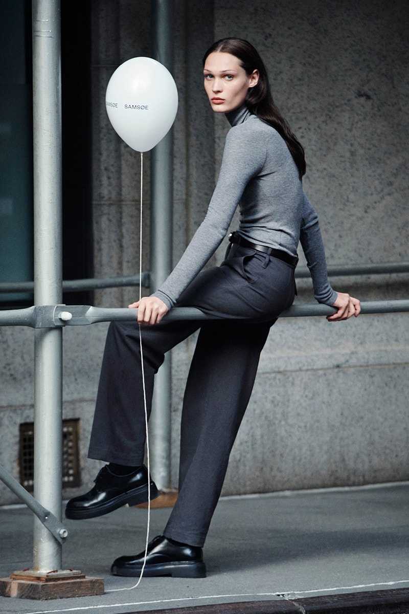Samsøe Samsøe "Nine to Nine" FW24 Collection Cardigan bomber jacket Philipp Paulus New York City Scandinavian