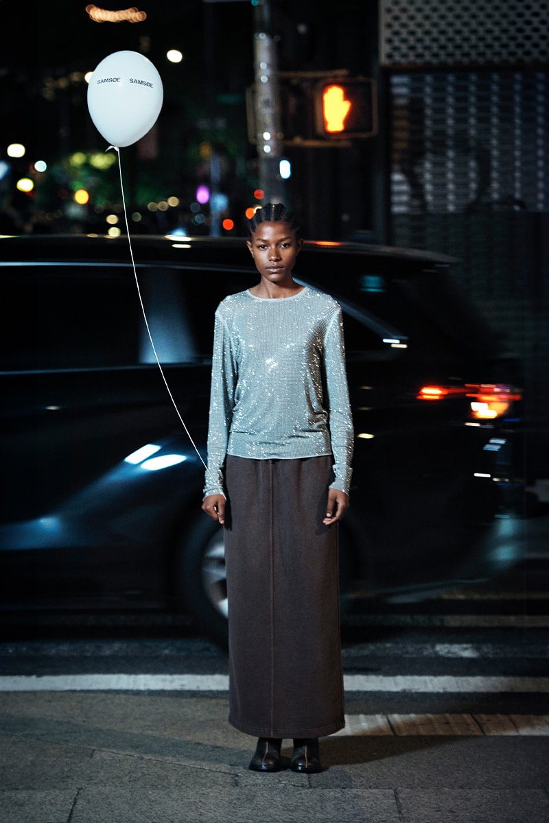 Samsøe Samsøe "Nine to Nine" FW24 Collection Cardigan bomber jacket Philipp Paulus New York City Scandinavian