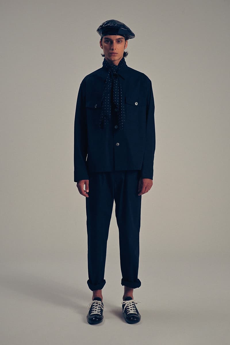 TAKAHIROMIYASHITATheSoloist. Plainsong SS25 Collection Takahiro Miyashita KIJIMA TAKAYUKI ELOSEGUI Judy Blame trench coats tailored jacket Hawaiian shirt