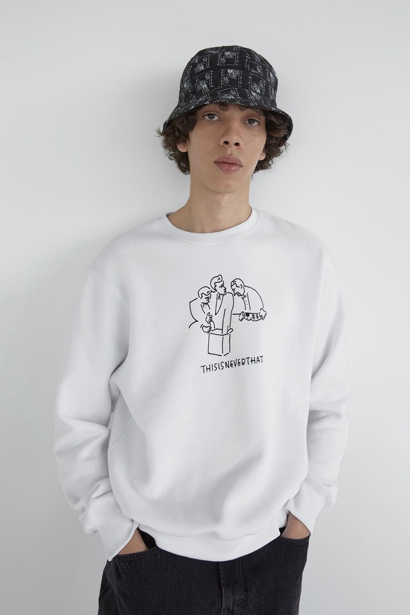 Yu Nagaba x thisisneverthat Is Super Sketchy collab capsule airport style fall winter summer 2024 collection release info hoodie drawing artist japan uniqlo marvel disney pixar t shirt graphic sketch drawing art check your head graphic beastie boys basketball album music