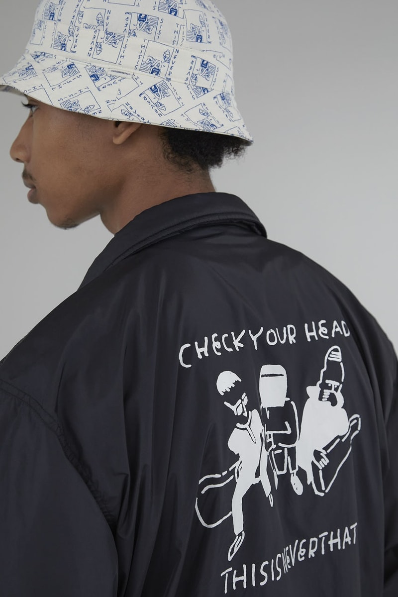 Yu Nagaba x thisisneverthat Is Super Sketchy collab capsule airport style fall winter summer 2024 collection release info hoodie drawing artist japan uniqlo marvel disney pixar t shirt graphic sketch drawing art check your head graphic beastie boys basketball album music