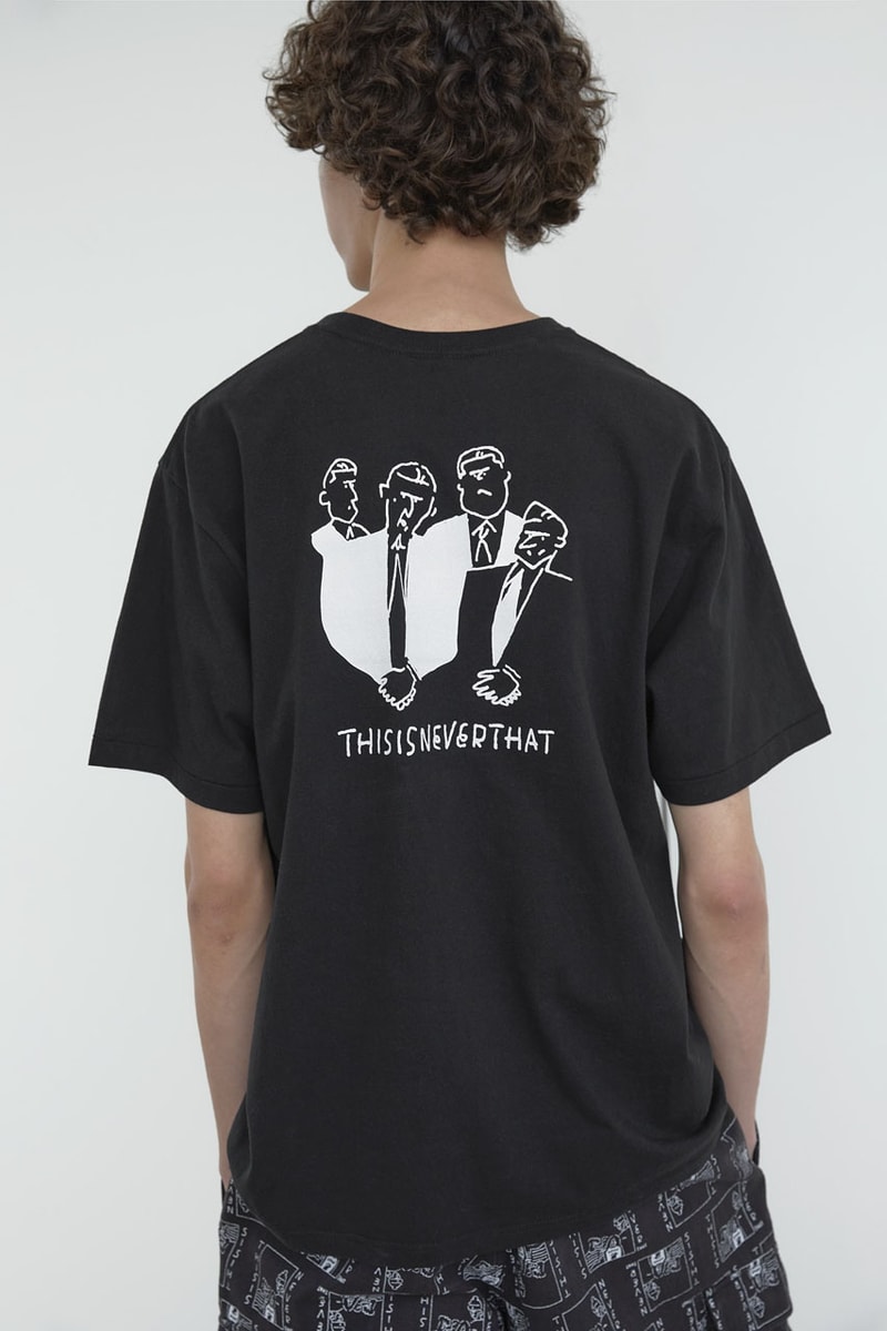 Yu Nagaba x thisisneverthat Is Super Sketchy collab capsule airport style fall winter summer 2024 collection release info hoodie drawing artist japan uniqlo marvel disney pixar t shirt graphic sketch drawing art check your head graphic beastie boys basketball album music