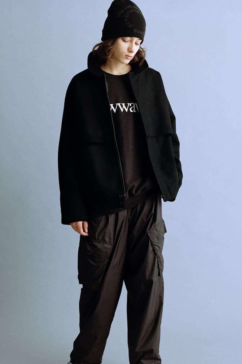 CABARET POVAL Fall/Winter 2024 Collection Yuya Tanaka Diaspora Skateboards zip-up outerwear classic over jackets vest outerwear graphic tees crewneck sweatshirts reversible quilted jackets