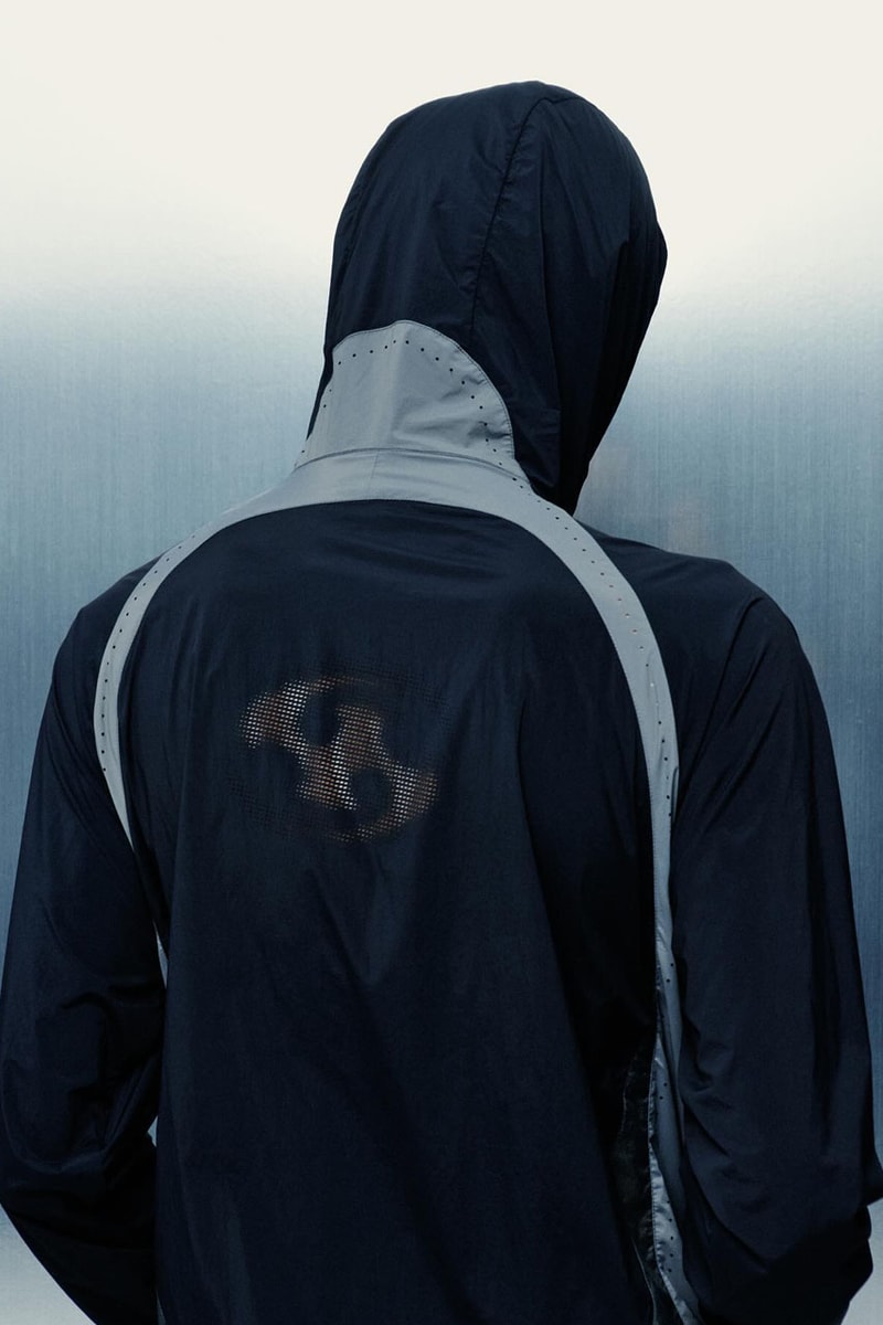 SAN SAN GEAR Serves Up Striking "pivot/node" FW24 Collection release info fashion apparel label capsule lookbook fall winter jacket puffer shell nylon outerwear hoodie t shirt brand seoul