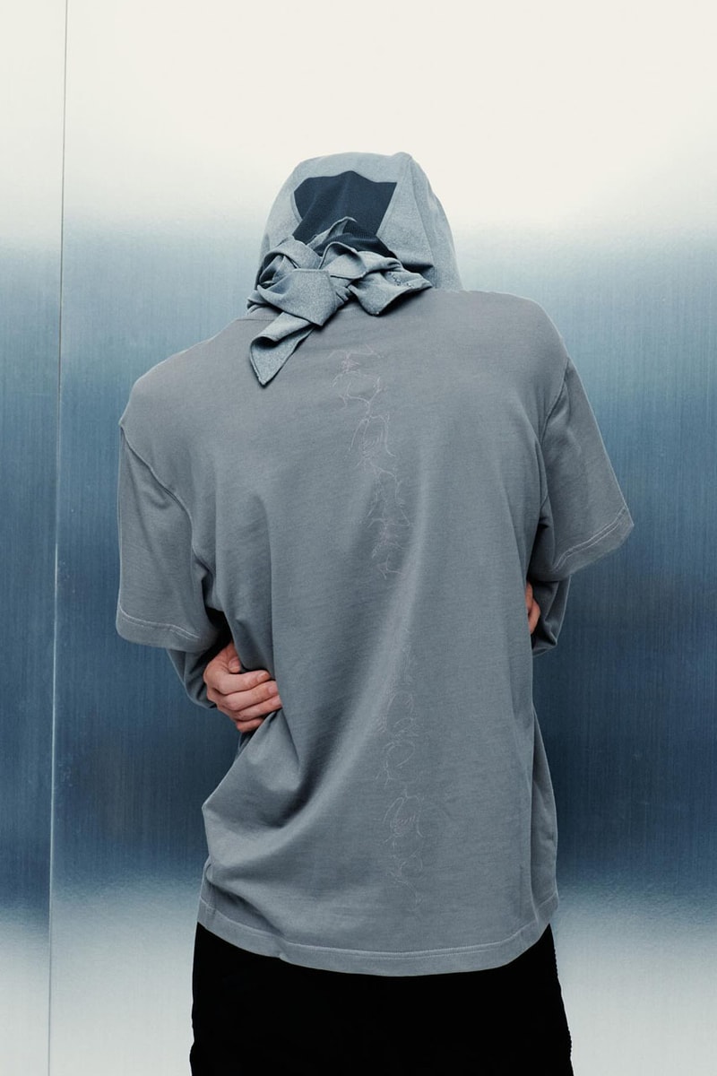 SAN SAN GEAR Serves Up Striking "pivot/node" FW24 Collection release info fashion apparel label capsule lookbook fall winter jacket puffer shell nylon outerwear hoodie t shirt brand seoul