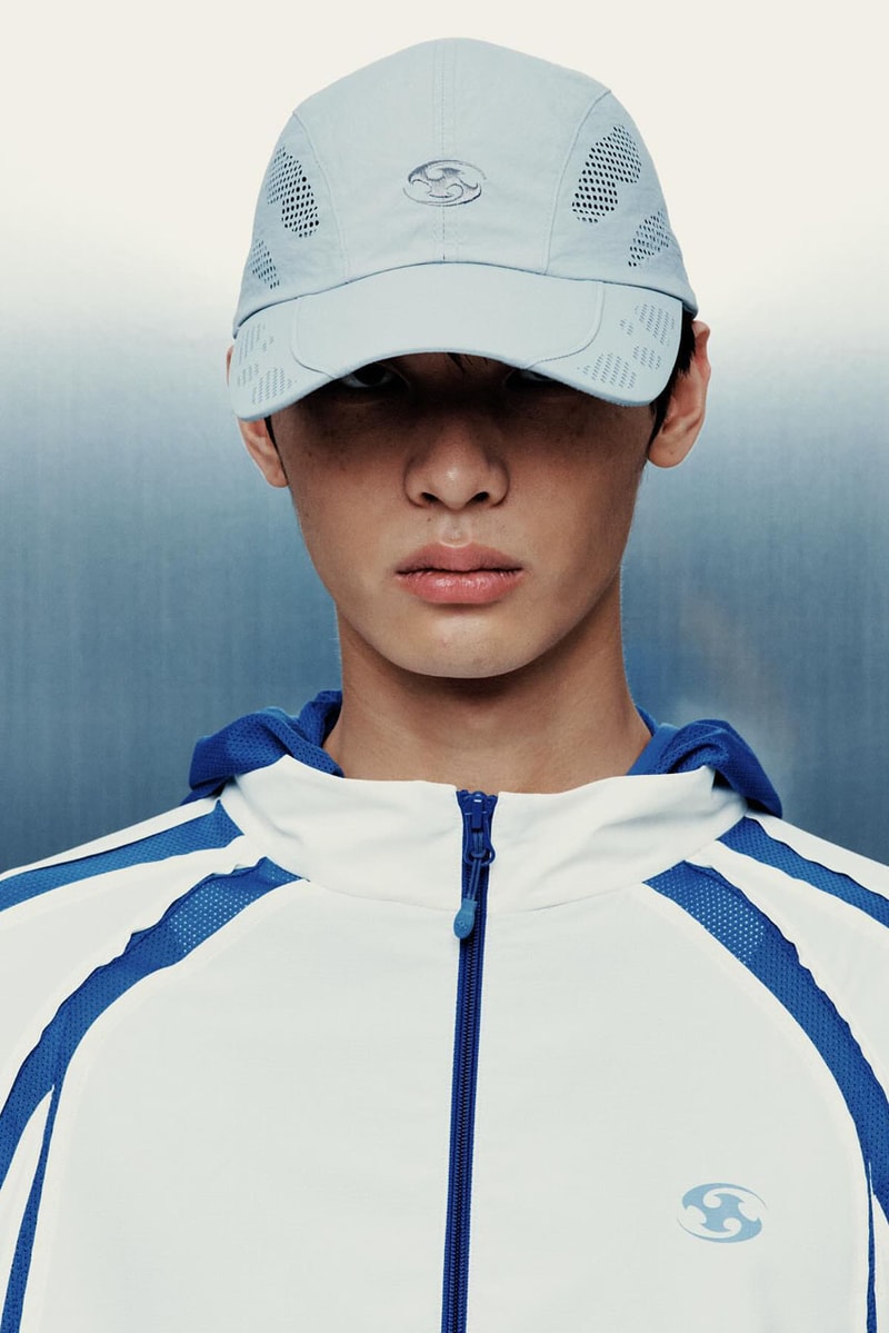 SAN SAN GEAR Serves Up Striking "pivot/node" FW24 Collection release info fashion apparel label capsule lookbook fall winter jacket puffer shell nylon outerwear hoodie t shirt brand seoul