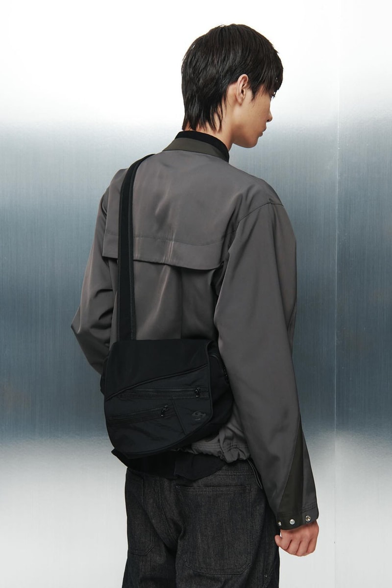 SAN SAN GEAR Serves Up Striking "pivot/node" FW24 Collection release info fashion apparel label capsule lookbook fall winter jacket puffer shell nylon outerwear hoodie t shirt brand seoul