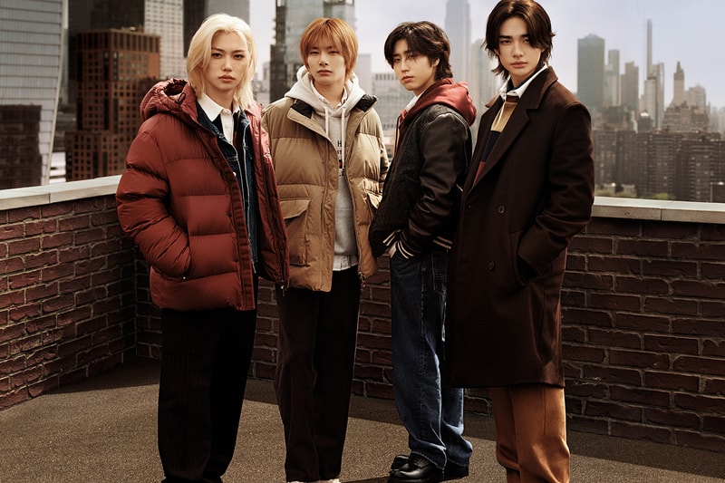 tommy hilfiger stray kids k pop idol fall 2024 campaign fashion preppy autumn menswear