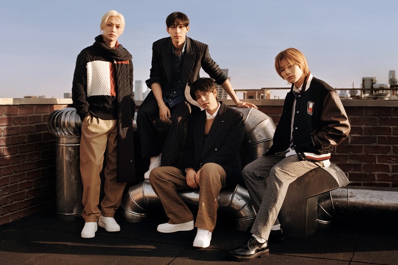 tommy hilfiger stray kids k pop idol fall 2024 campaign fashion preppy autumn menswear