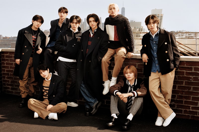 tommy hilfiger stray kids k pop idol fall 2024 campaign fashion preppy autumn menswear