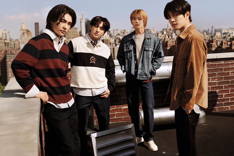 tommy hilfiger stray kids k pop idol fall 2024 campaign fashion preppy autumn menswear
