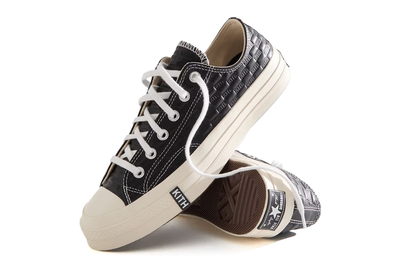 Kith x Converse Reconnect on the Chuck Taylor All Star collab sneaker release info high top low top ox 70 fall classic collection fw24 footwear low top high top lace upper leather sole logo ronnie fieg
