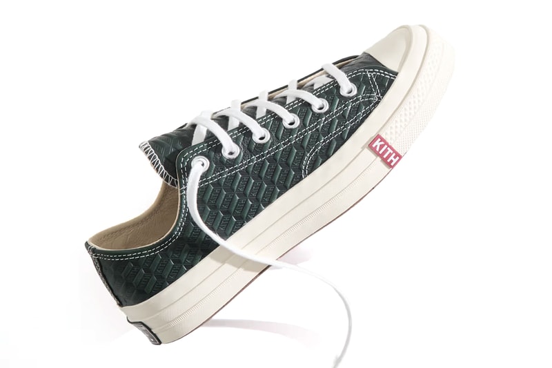 Kith x Converse Reconnect on the Chuck Taylor All Star collab sneaker release info high top low top ox 70 fall classic collection fw24 footwear low top high top lace upper leather sole logo ronnie fieg