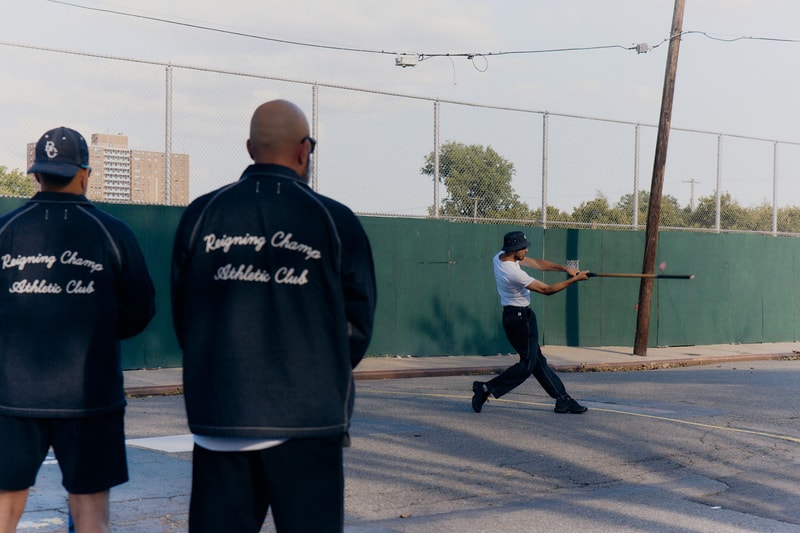 Reigning Champ Hits the Field for "Japan Indigo Series" lookbook baseball stickball new york city bronx lookbook release info price denim bronx