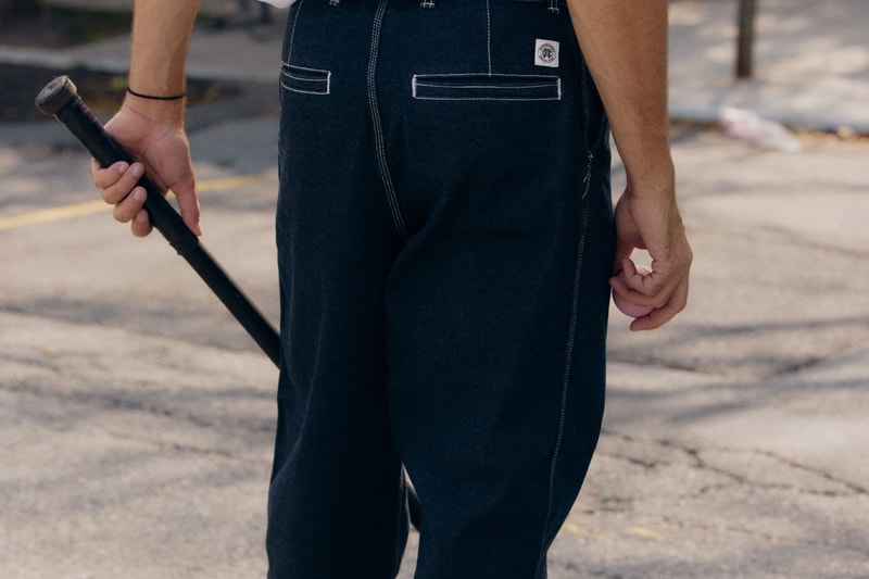 Reigning Champ Hits the Field for "Japan Indigo Series" lookbook baseball stickball new york city bronx lookbook release info price denim bronx