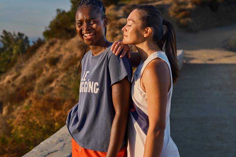 Tracksmith Clare V. Le Jogging Collection Trackhouse Sweatshirt Van Cortlandt Singlet release info shopping 
