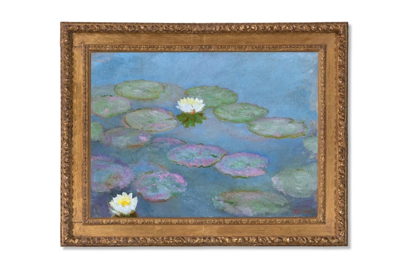 claude monet nympheas auction painting historic art drawing christies 