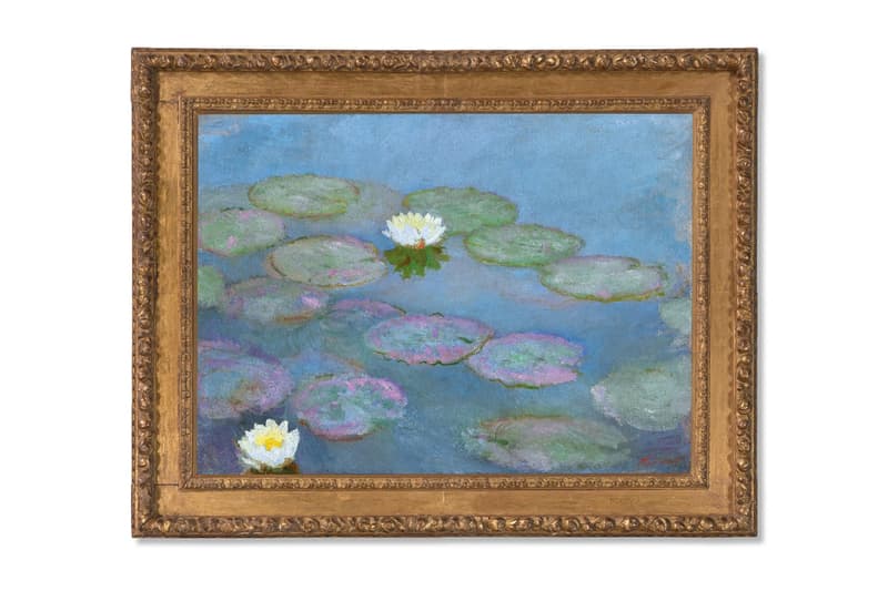 claude monet nympheas auction painting historic art drawing christies