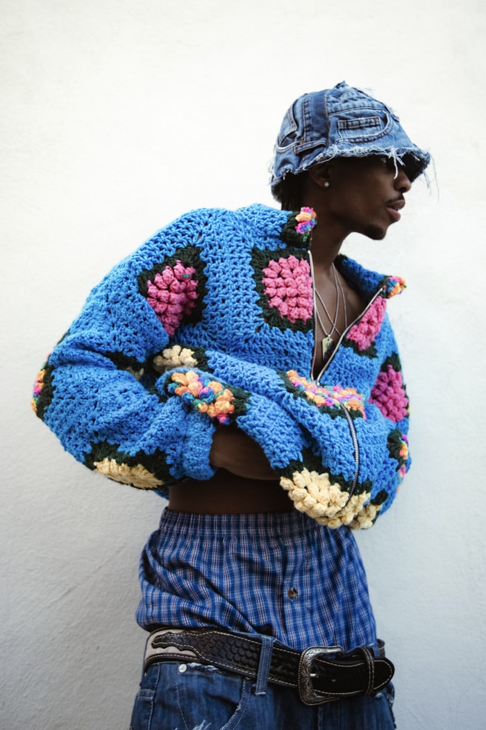 Nigel Xavier's Upcycled Knitwear Is a Maximalist's Dream