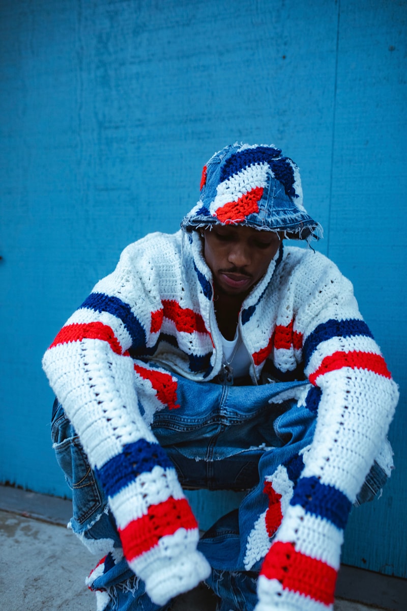 Nigel Xavier's Upcycled Knitwear Is a Maximalist's Dream