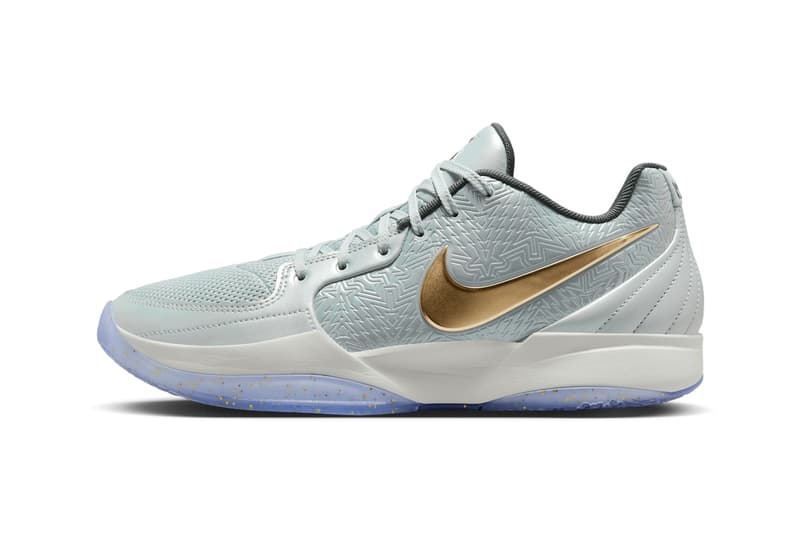 First Look at the Nike Ja 2 "Christmas" FV6070-002 Release Info Light Silver/Metallic Gold-Iron Grey december 2024 release info ja moran memphis grizzlies basketball nba pg point guard