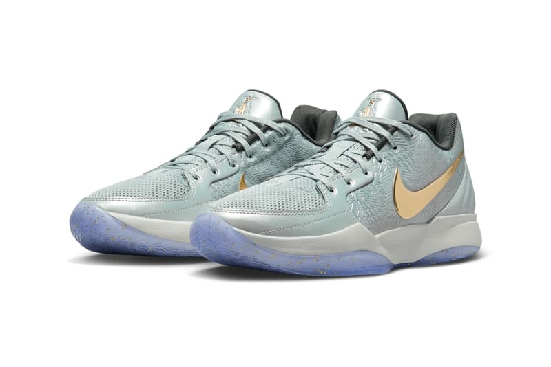 First Look at the Nike Ja 2 "Christmas" FV6070-002 Release Info Light Silver/Metallic Gold-Iron Grey december 2024 release info ja moran memphis grizzlies basketball nba pg point guard