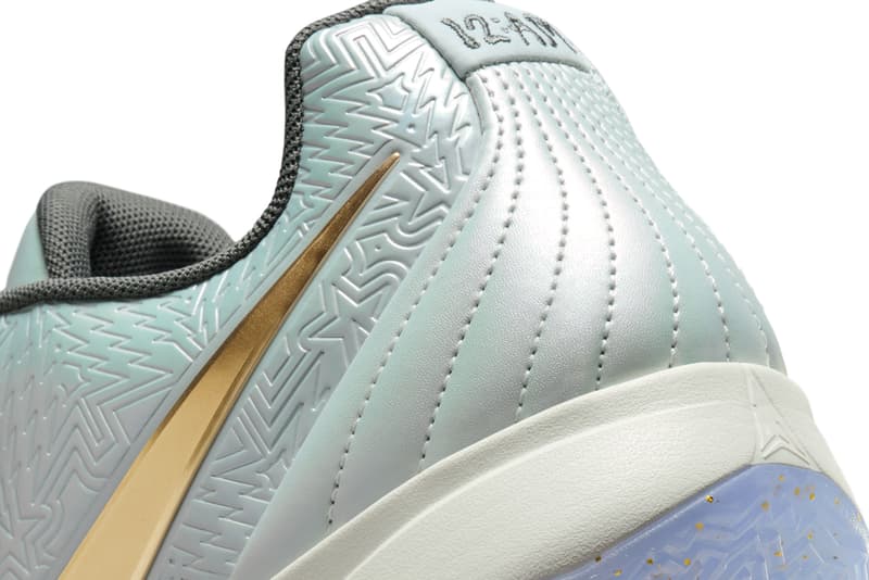 First Look at the Nike Ja 2 "Christmas" FV6070-002 Release Info Light Silver/Metallic Gold-Iron Grey december 2024 release info ja moran memphis grizzlies basketball nba pg point guard