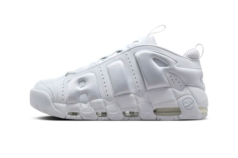 Nike Air More Uptempo Low "Triple White" Release Info official look FZ3055-100 ambush low top retro chunky sneakers