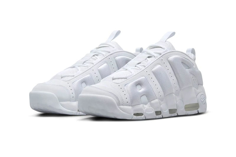 Nike Air More Uptempo Low "Triple White" Release Info official look FZ3055-100 ambush low top retro chunky sneakers