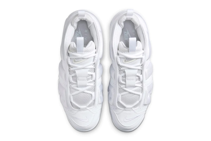 Nike Air More Uptempo Low "Triple White" Release Info official look FZ3055-100 ambush low top retro chunky sneakers