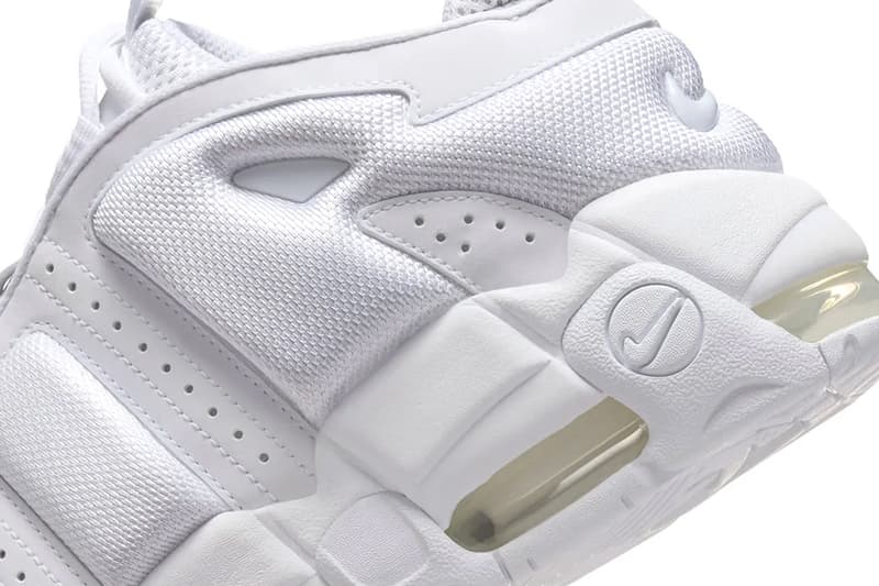 Nike Air More Uptempo Low "Triple White" Release Info official look FZ3055-100 ambush low top retro chunky sneakers