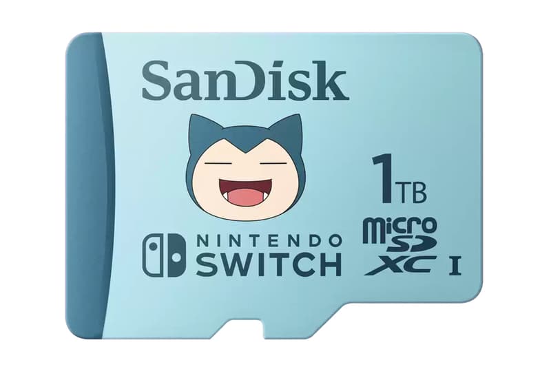 Pokémon SanDisk microSD Cards Release Info SDSQXAO-1T00-GN6ZK SDSQXAO-512G-GN6ZK SDSQXAO-256G-GN6ZK Pikachu 256 GB Gengar 512GB Snorlax 1TB gigabyte terabyte